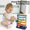 1 Set Brain Game Hand-eye Coordination Track Toys Exercise Hand Strength Pound Ball Educational Toys Toddler Toys 3
