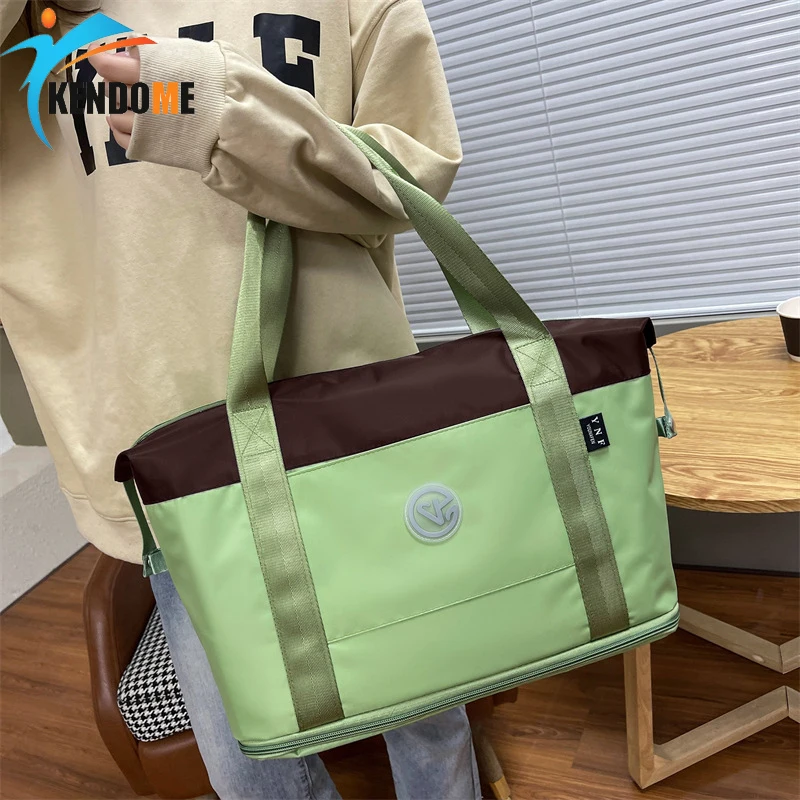 

Travel Bag Luggage Large Capacity The Tote Handbag 2023 Mixed Colors Trend Gym Portable Storage Shoulder Bags For Women Men