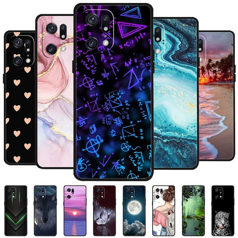 Per Oppo Find X5 Custodia Per Oppo Find X5 Lite Cover Per Telefono Custodia Posteriore In Tpu In Silicone Morbido Su Trova X5 Pro X 5 Paraurti Protett