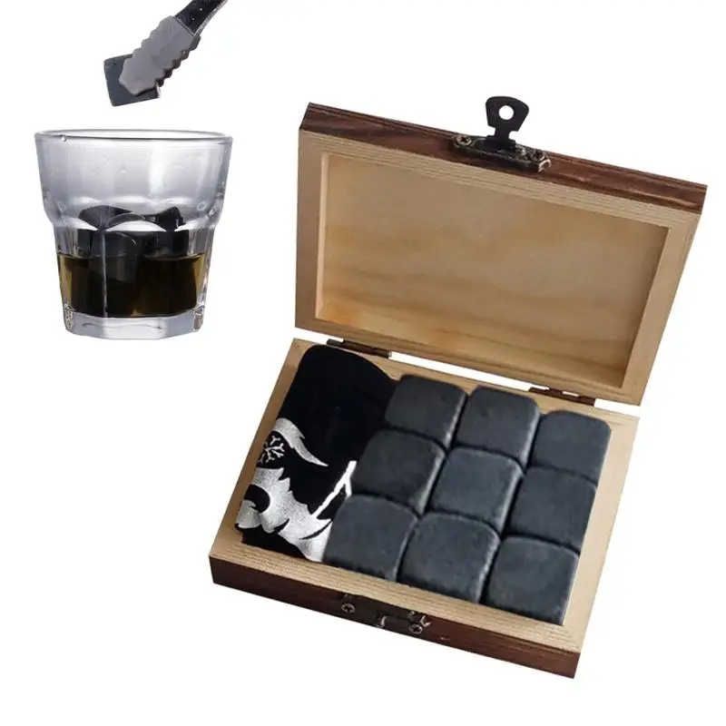 100 Natural Whiskey Stones Sipping Ice Cube Whisky Stone Whisky Rock Cooler Wedding Gift Favor Christmas Bar