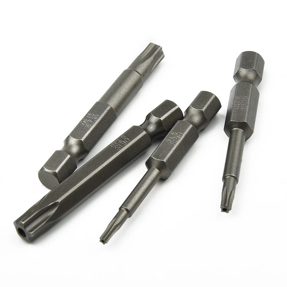 Embouts de tournevis Torx avec T8-T40 de trou, 1/4 Hex Shank Tournevis  électrique Blossom Hollow Bit Set Outils à main 8 pièces 50mm