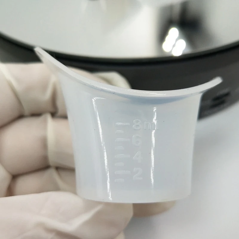 8ML Eyewash Eye Wash Cup Silicone Resuable Medical Soft Eye Bath Cup With Scale eyewash cup