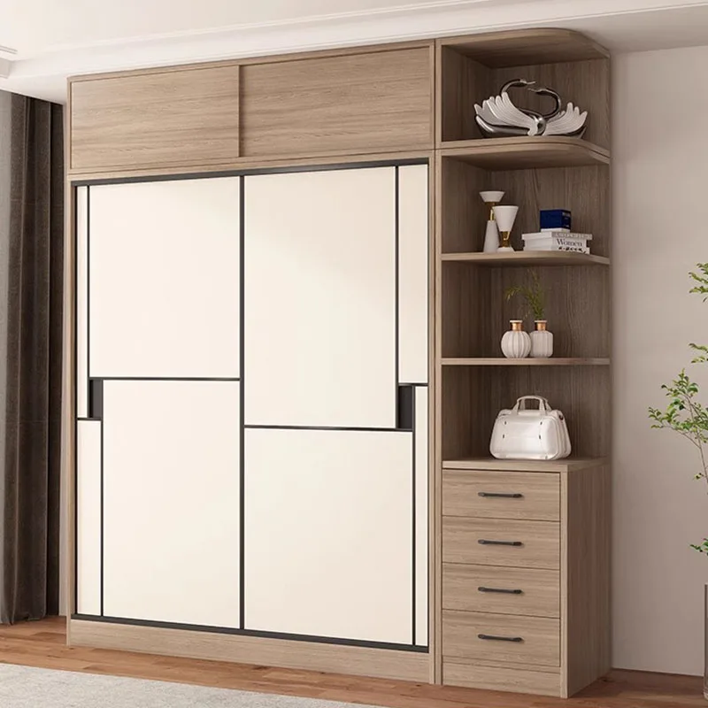 

Nordic Modern Wardrobe Space Saving Drawers Multifunction Storage Wardrobe Bedroom Organizer Armario Multiuso Room Furniture