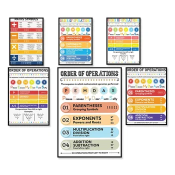 PEMDAS Math Classroom Posters 1