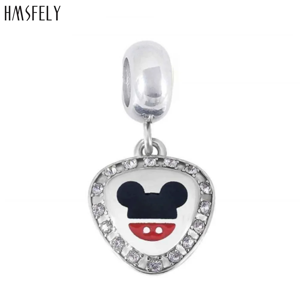 

HMSFELY Heart Sharp Mouse Tag Pendant For DIY Bracelet Necklace Jewelry Making Accessories Women Bracelets Parts