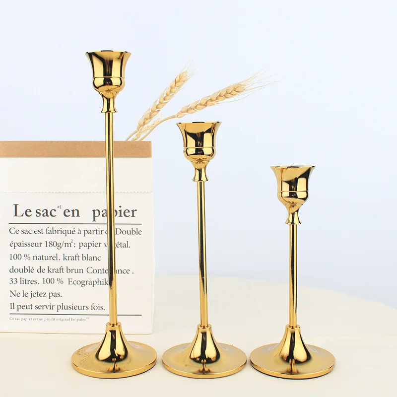 

3 шт./набор, металлические подсвечники в европейском стиле