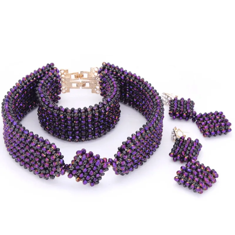 Dudo-Conjunto de joyería africana para mujer, gargantilla de cristal disponible en 6 colores, 2023, envío gratis