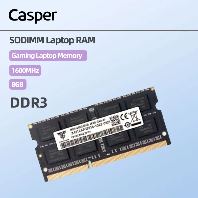Casper DDR3 DDR4 Memory Module Laptop memory module Laptop ram memory Notebook ram memory 32GB 16GB 8GB 4GB 1333 1066 1600MHz Notebook Memory Widely Compatible