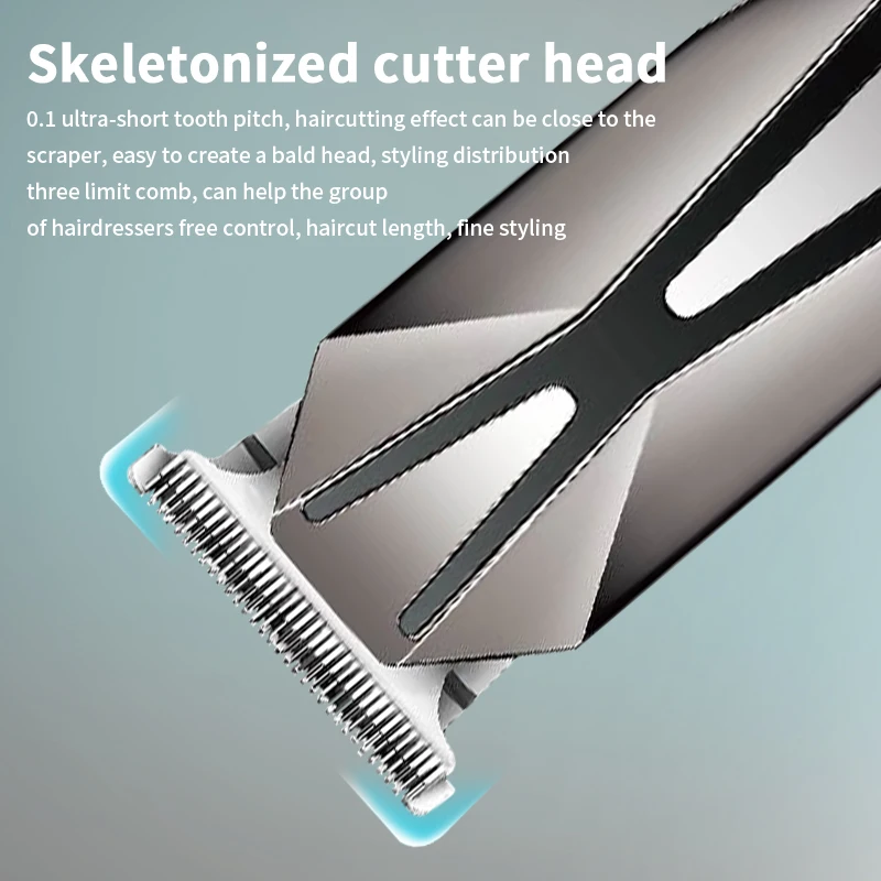 WAIKIL Professional men's hair clipper professional machine clipper USB rechargeable electric scissors Cordless hair trimmer 2