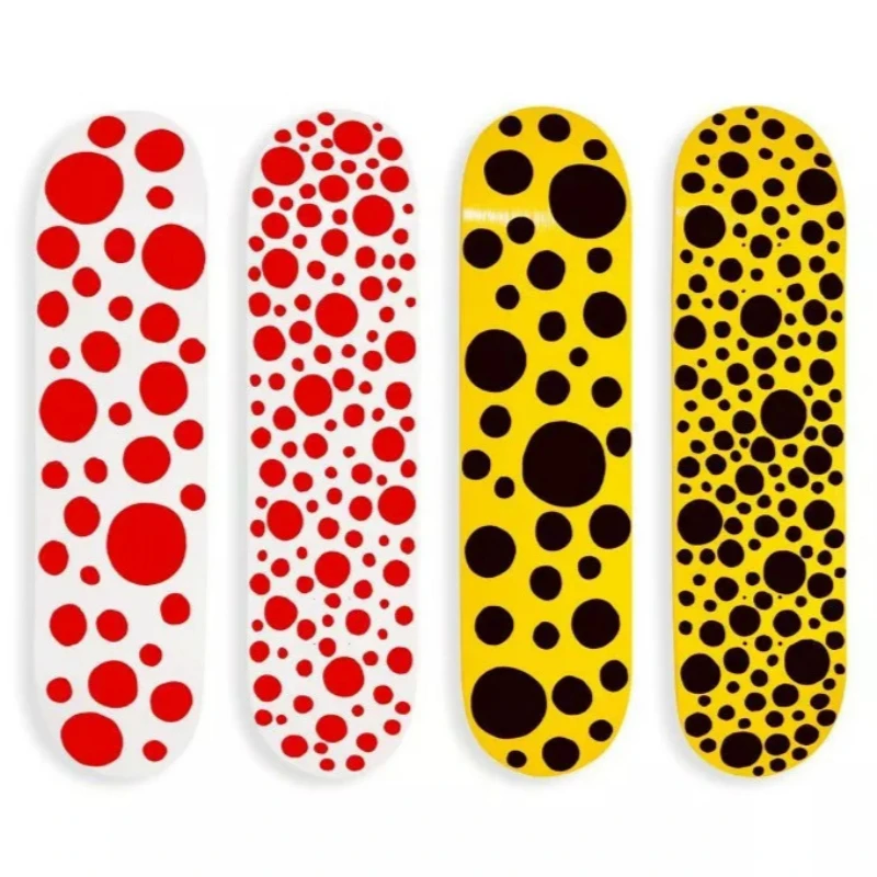 

Yayoi Kusama Decorative skateboard colorful jigsaw puzzle skateboard deck sunflower modern art decoration pendant collection