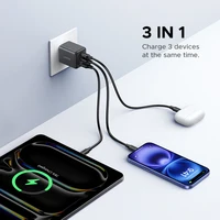 【US Plug】UGREEN 20W 30W GaN Charger Mini PD 3.0 USB C Phone Charger For iPhone 16 15 14 Pro Samsung S25 Xiaomi Tablet iPad Air - Image 3