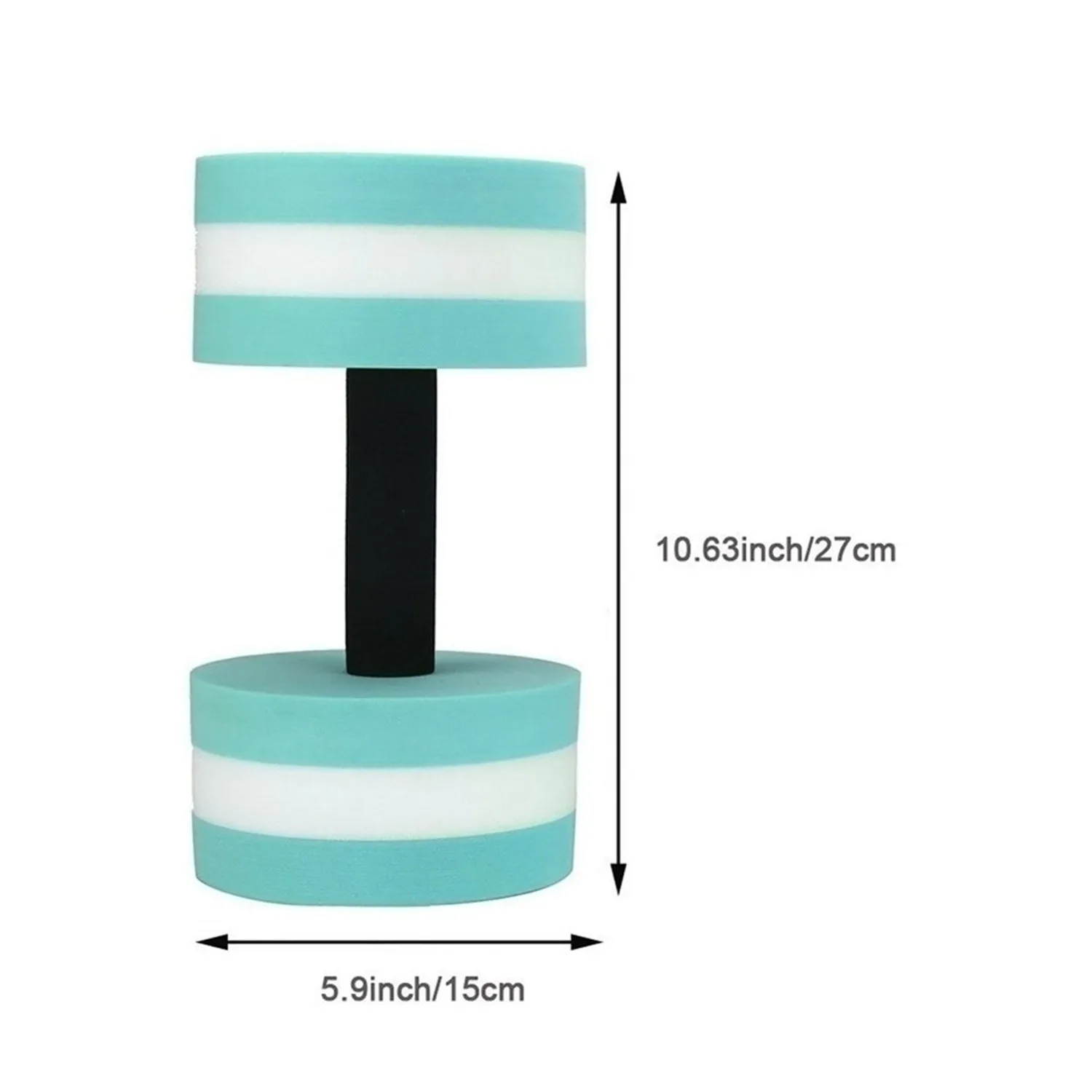 Single water dumbbell bottle EVA foam dumbbell Water aerobics fitness Floating Swim Gym Dumbbell Unisex Fitness Equipment