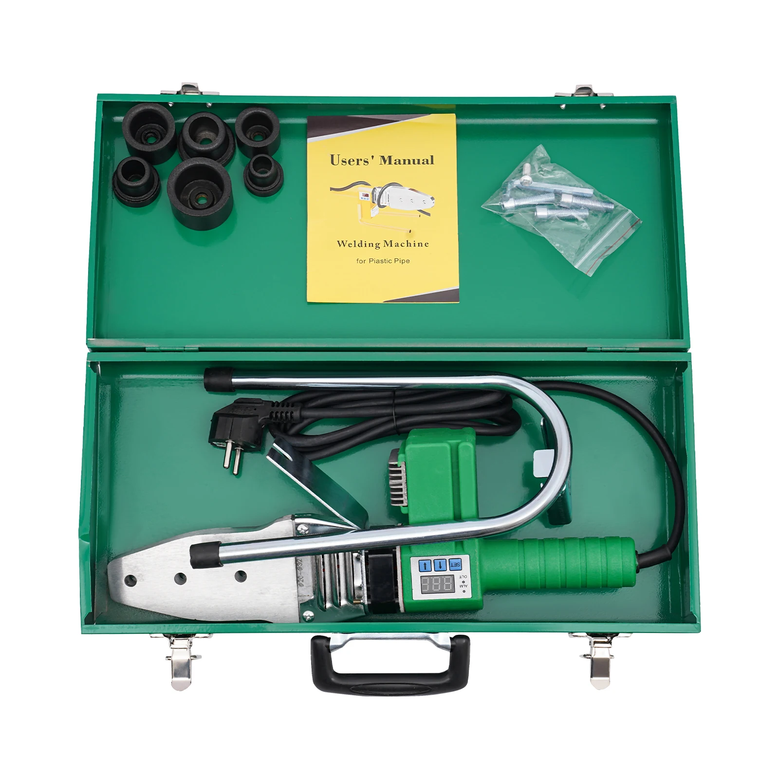 1500W 220V Rohrschweißgerät, Heißschmelzwerkzeug für PPR/PE/PP/HDPE/PPC Kunststoffrohre, Handgeführter Wasserrohrschweißer für den Heimgebrauch – Detail 11
