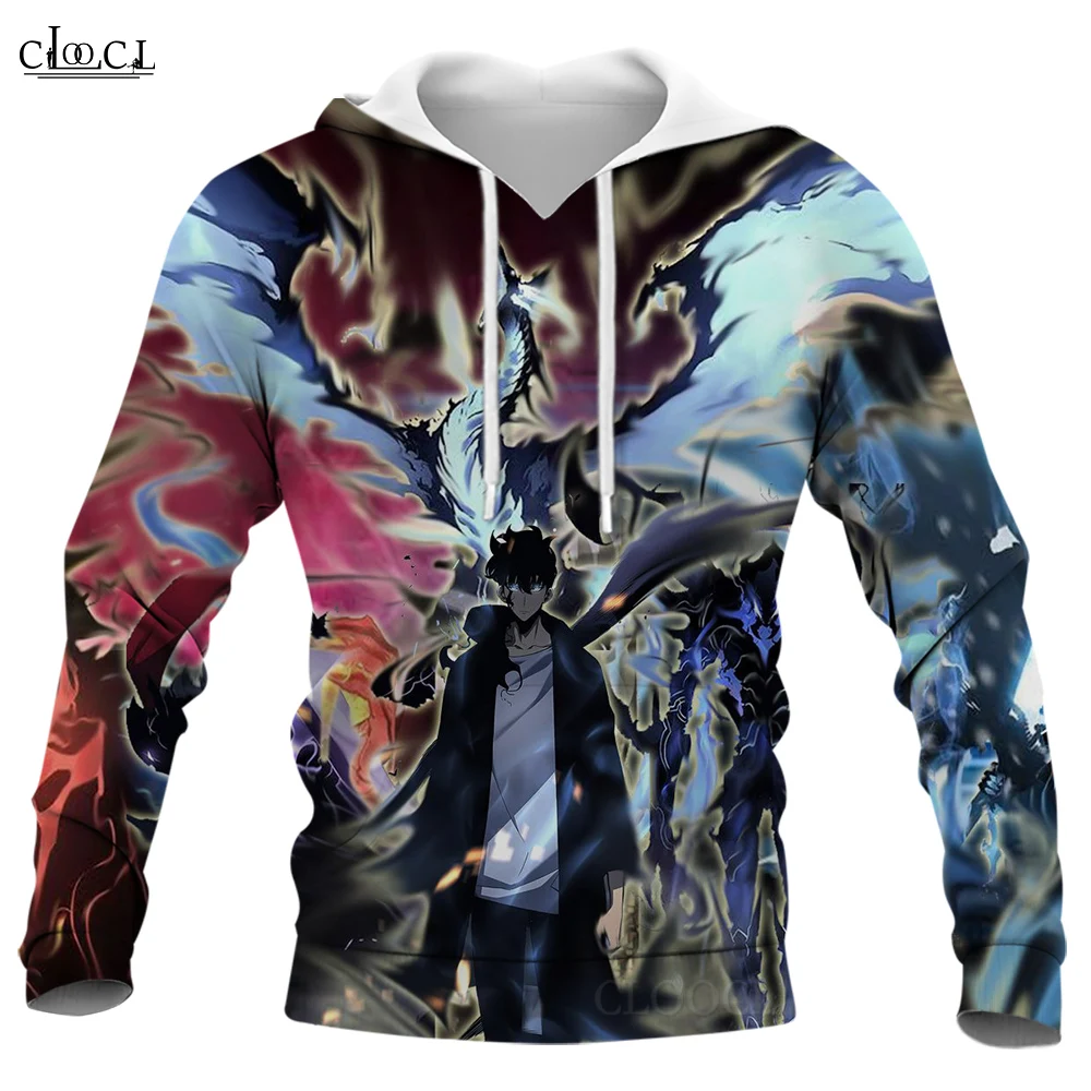 

CLOOCL Men Hoodie Anime Solo Leveling 3D Graphics Comic Printed Fashion Clothing Street Long SleevesHooded Sweatshirt Pullover