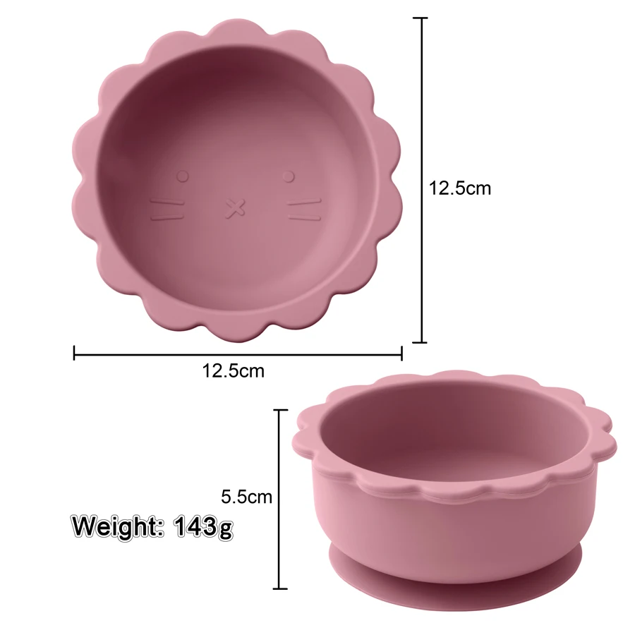 Cartoon Baby Weaning Feeding Solid Food Bowl Children's Tableware Waterproof Suction Dishes Plate Kids Kitchenware Baby Stuff 4