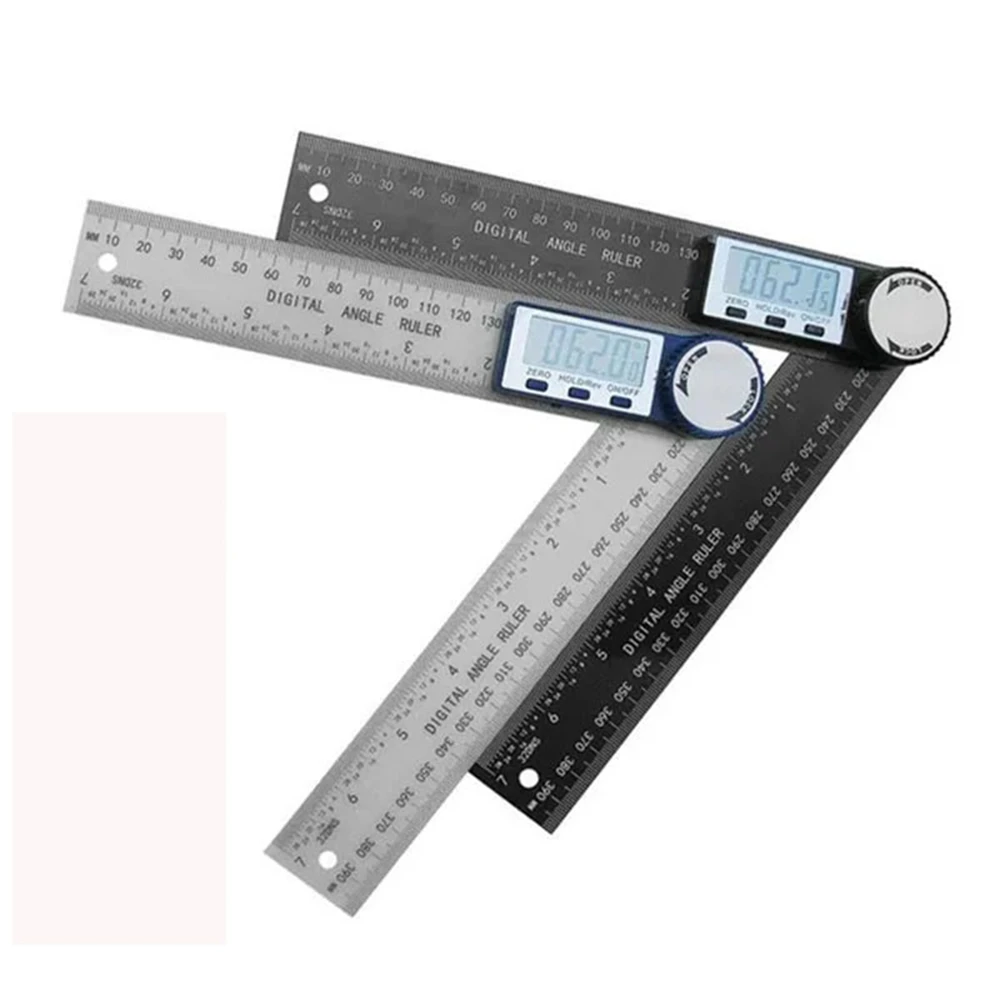 1 PC 2 an 1 Digital Wénkel Detektor Skala Gëeegent fir Holzbeaarbechtungsmessinstrumenter Héich Genauegkeet Mutifunction Tools_voghion.com