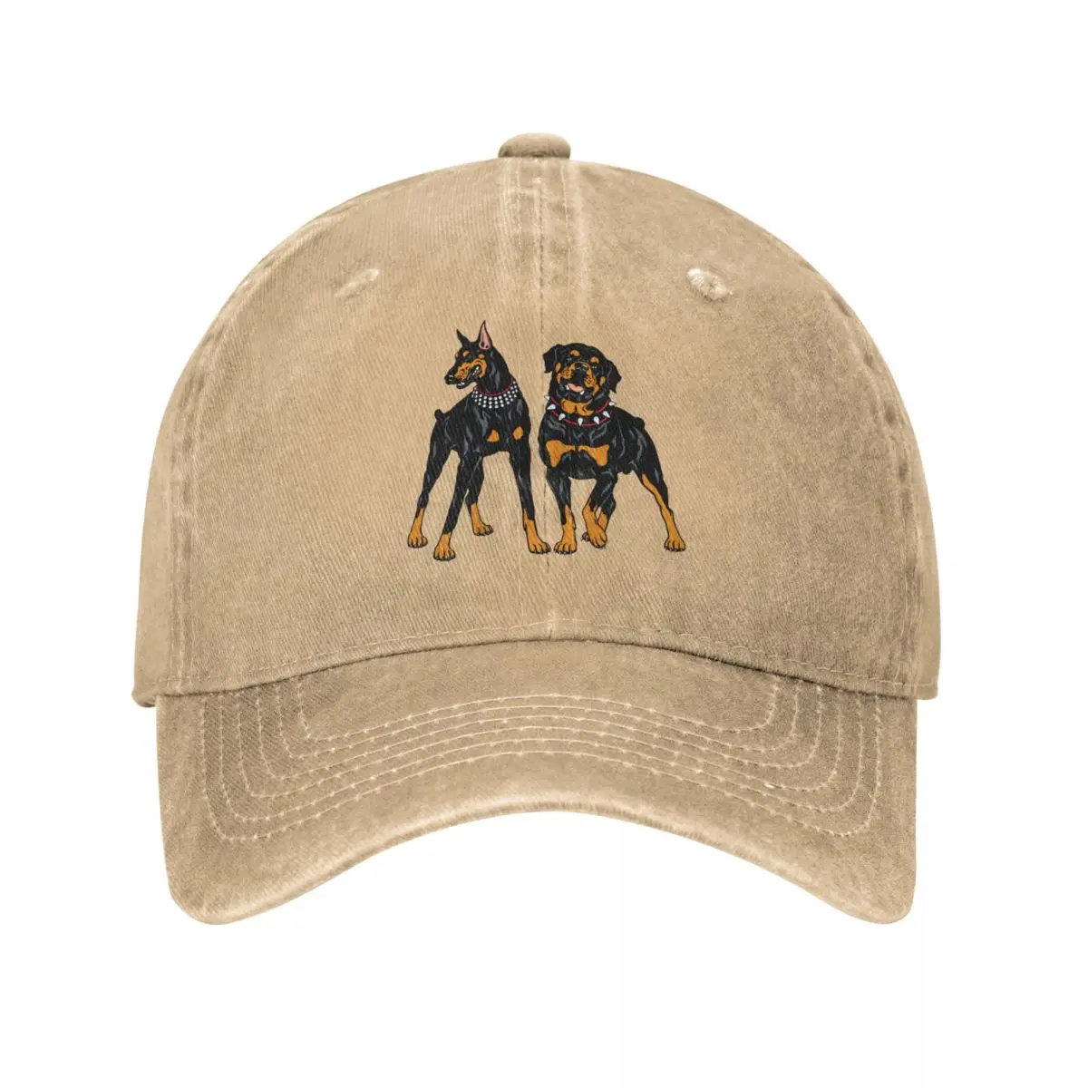 

Vintage Doberman And Rottweiler Baseball Caps for Men Women Distressed Washed Sun Cap Dogs Lover Outdoor Workouts Gift Caps Hat