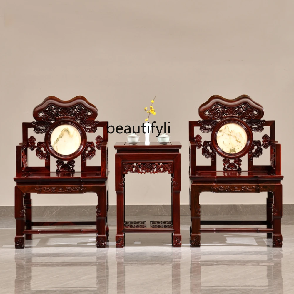 

Sandal Wood Middle Hall Six-Piece Rosewood a Long Narrow Table Four-Piece Set Antique Middle Hall Altar Combination