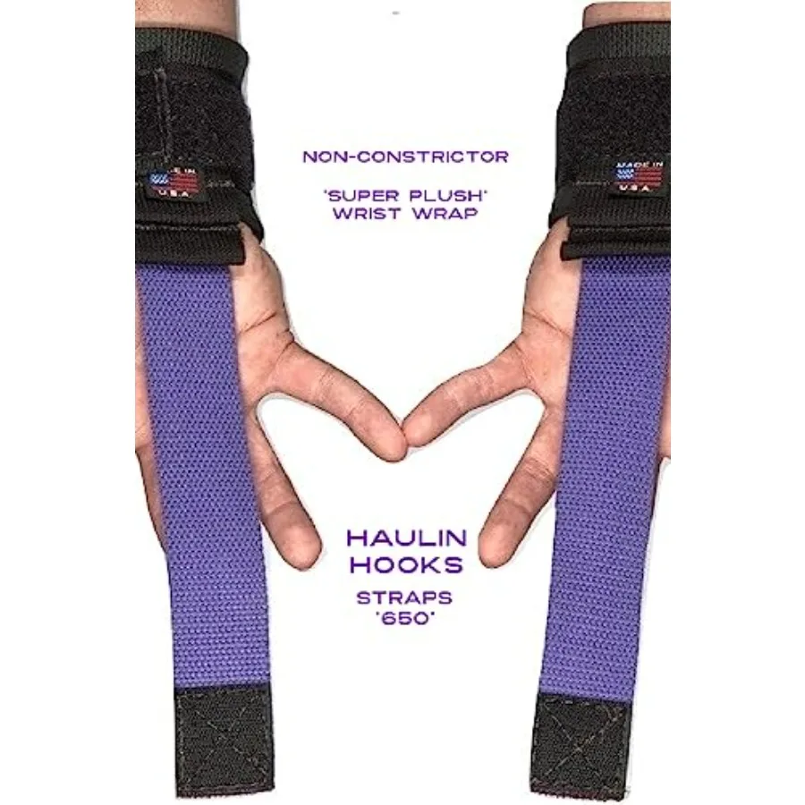 WEIGHT LIFTING STRAPS 650# Pull Rated Won't strangle wrists!