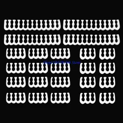 24 - Piece Assorted Pin Connector Set in Black and White, 3mm to 3.4mm (White)
