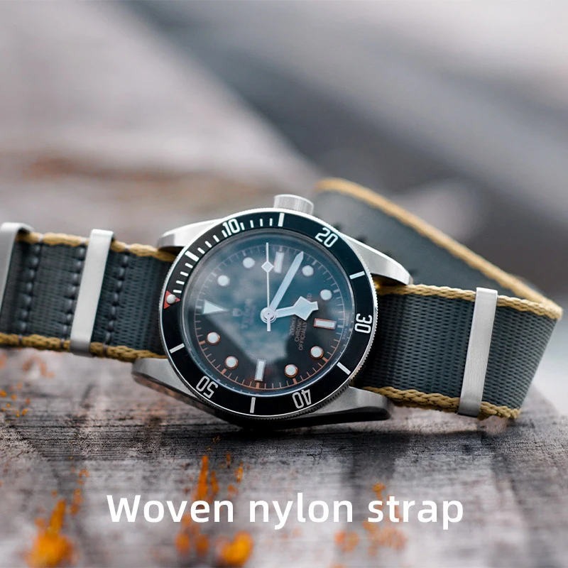 Nuovo Cinturino In Nylon Intrecciato In Tela Per Tudor Bronze Seiko No. 5 Citizen Omega Braccialetto Impermeabile Per Sport All'Aria Aperta 20Mm 22Mm