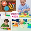 Fun Play Dough Tools Kit For Kids Children Toddlers Playdough Extruders Scissors Rollers Cutters Plasticine Clay Accessories Toy 4