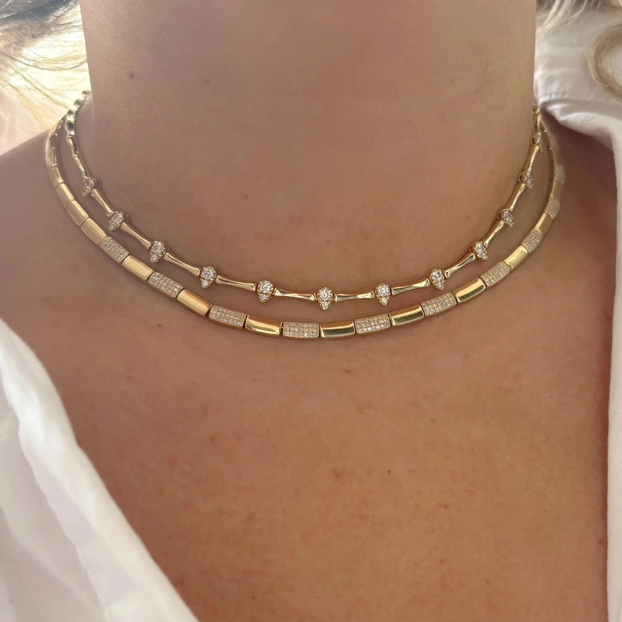 2025 حار بيع أزياء المرأة طقم مجوهرات الذهب اللون...