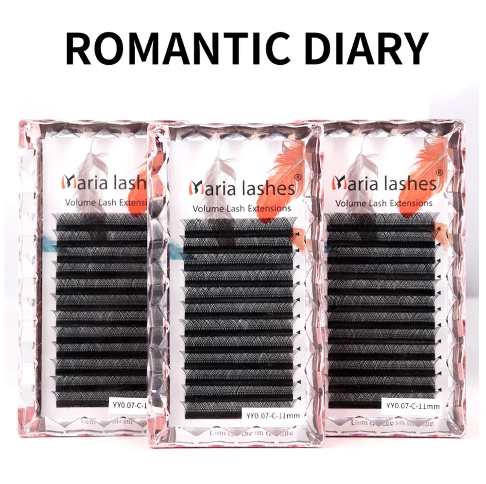 YY Shape 2D Tips Hand Woven Natural Eyelashes Extension Supplies Makeup Net Cross Lash MARIA eyelash extension eyelash extensions eyelash extension lashes fake eyelashes false eyelashes