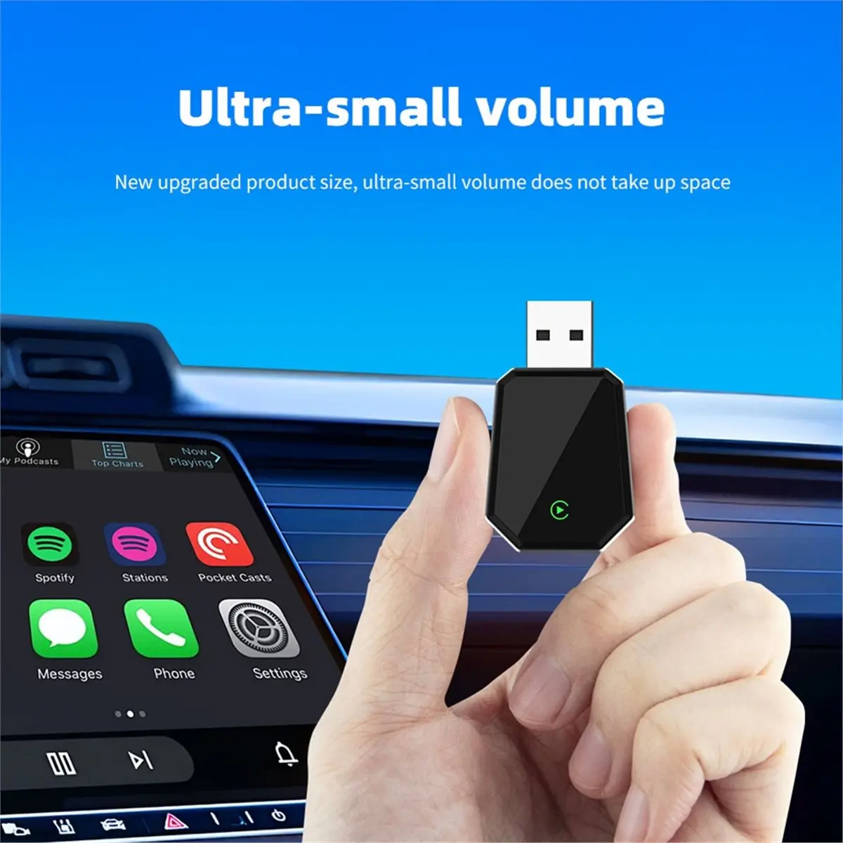 A10R 2in1 무선 CarPlay 어댑터 무선 안드로이드 오토 동글 차량 지능형 시스템 유선 CarPlay 지원 스마트 AI 박스