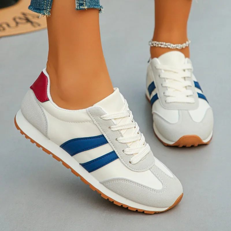 Women's Casual Cloth Surface Lightweight Sport Shoes 2025 Spring Autumn All-match Breathable Running Sneakers Zapatos De Mujer 2
