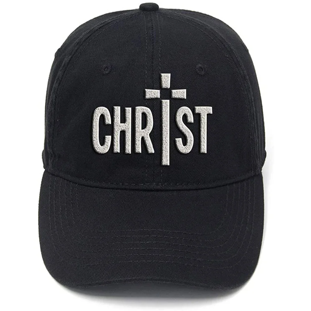 

Lyprerazy Christ Cross Jesus Christians Washed Cotton Adjustable Men Women Unisex Hip Hop Cool Flock Printing Baseball Cap