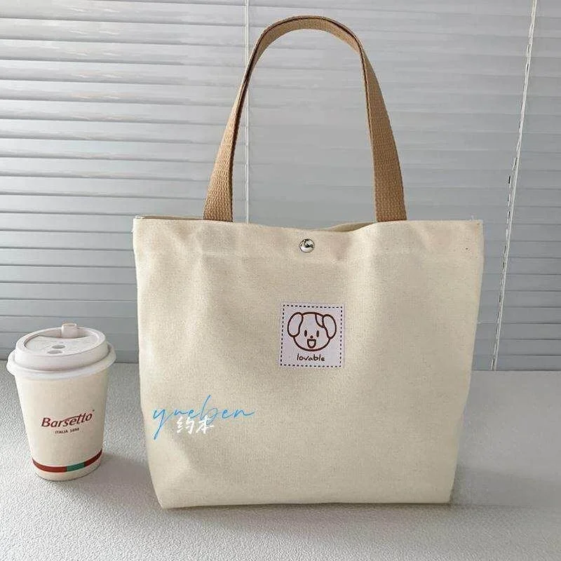 고급 캔버스 가방 경량 통근 가방 도시락 가방을 꺼내기 위한 여성용 대용량 가방 캐주얼 수납 정리함