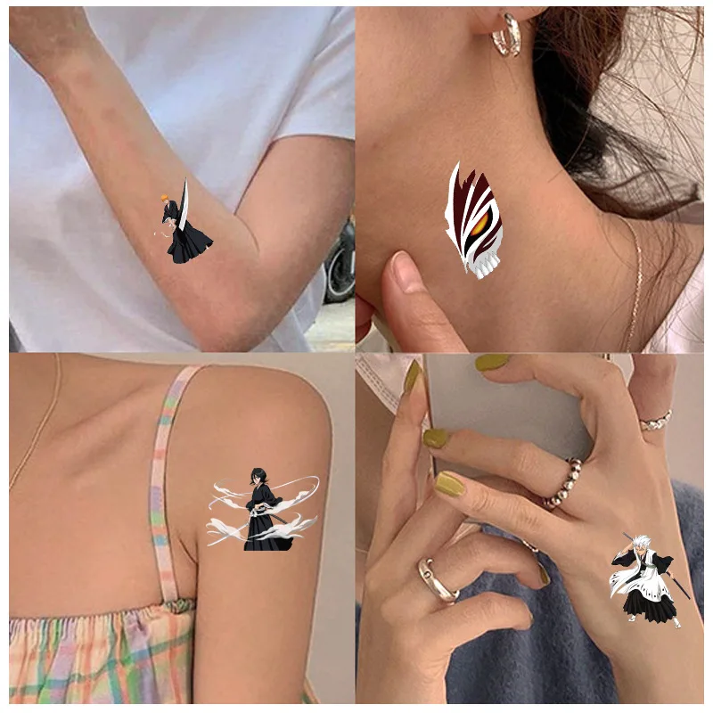 Tattoo stickers waterproof male and female long-lasting Japanese comics  two-dimensional Naruto Uzumaki Naruto Kakashi Gaara - AliExpress