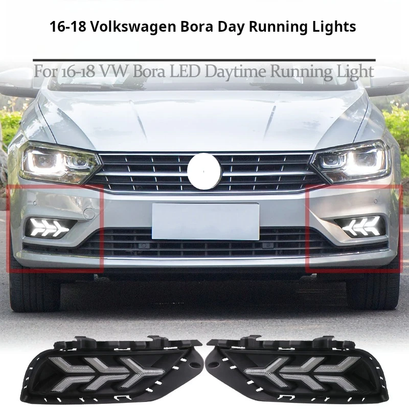 

Suitable For Modification Of The Front Fog Lamp Assembly Of The 16-18 Volkswagen Bora Daytime Running Light, Turn Signal F