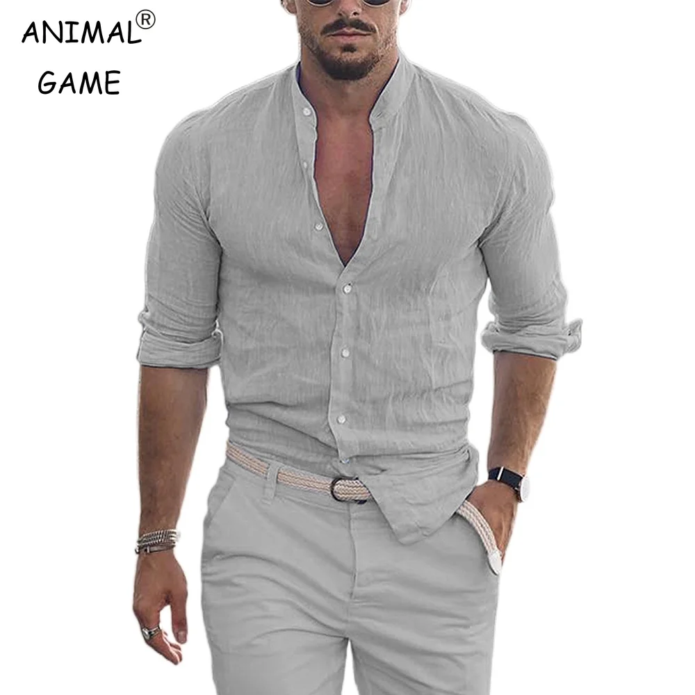 COOFANDY Camisas De Lino Para Hombre Estilo Casual Para Playa Con Botones De Manga Corta Para Verano