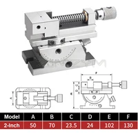 High Precision 2-Inch Universal Grinder Precision Vise Screw Sine Slope Adjustable Angle Screw Tool Precision 0.005mm 2