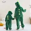 MICHLEY Halloween Flannel Blanket Sleepers Winter Hooded Children Family Costume Clothes Jumpsuit Sleepwear Robe For Boys Girl 6