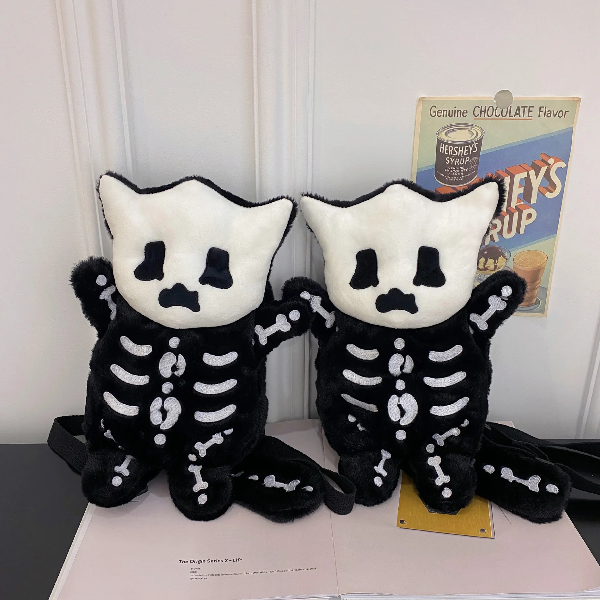 

Halloween Gift Personality Creative Skull Plush Cartoon Lady Backpack 2023 New Cute Funny Fashion Single Shoulder Crossbody Bag