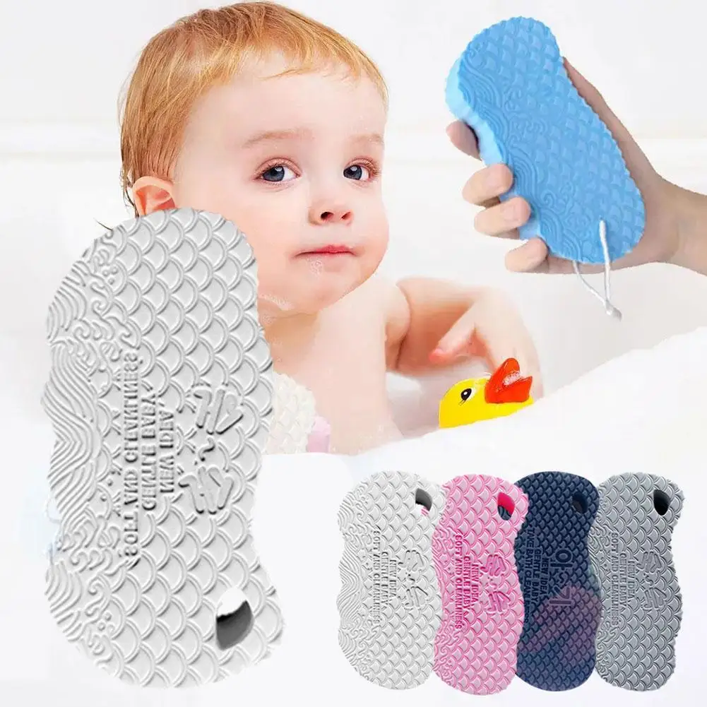 3D Sponge Exfoliating Bath Scrubbing Sponges Soft Sponge Body Scrubber Shower Brush Body Dead Skin Remover Bathing Products