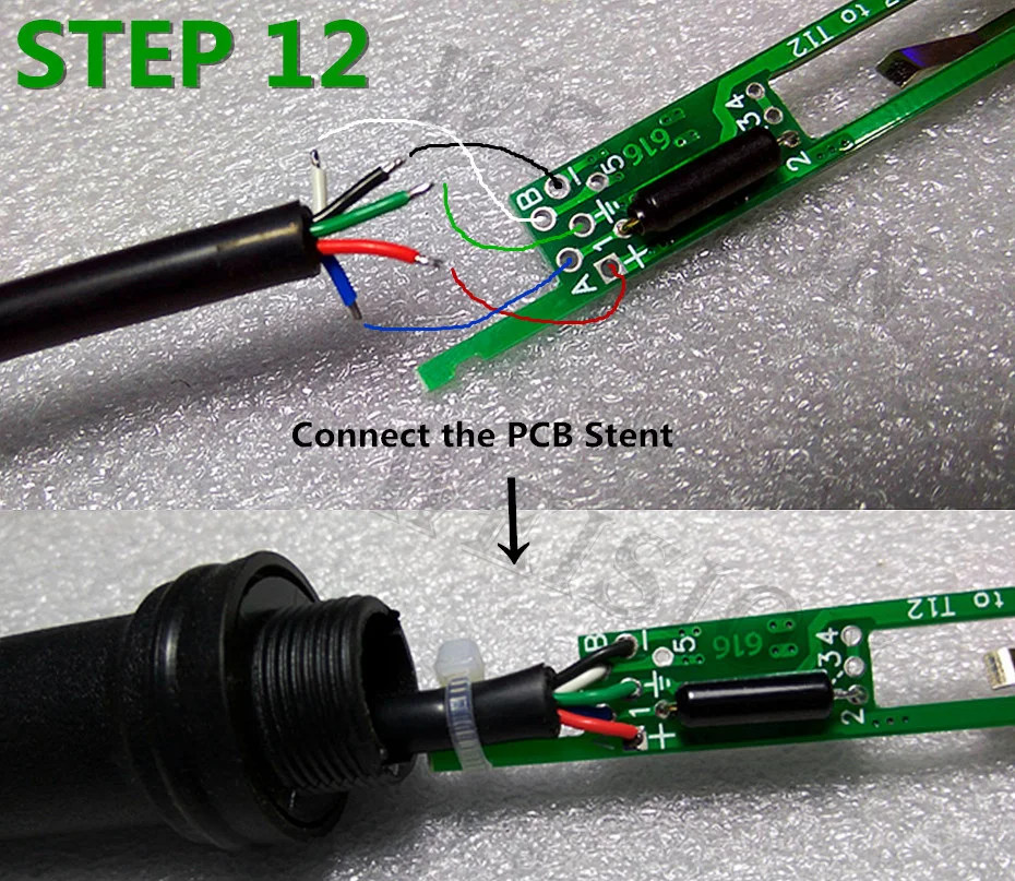 T12, Kits DIY com Interruptor De Vibração LED