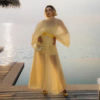 Puffy Sleeves Organza Pregnancy Photoshoot Dress for Photo Shoot Bespoke Occasion Dresses for Special Occasions Elegant Gowns