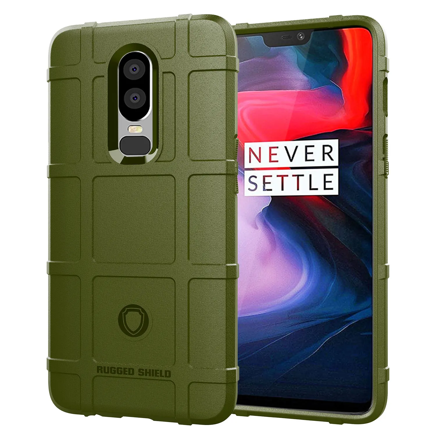 Shield Case for oneplus 6 1+6 Armor Heavy Silicone Back Cover for One Plus 6T 1+6T ShockProof Matte Rubber Soft Phone Cases 5
