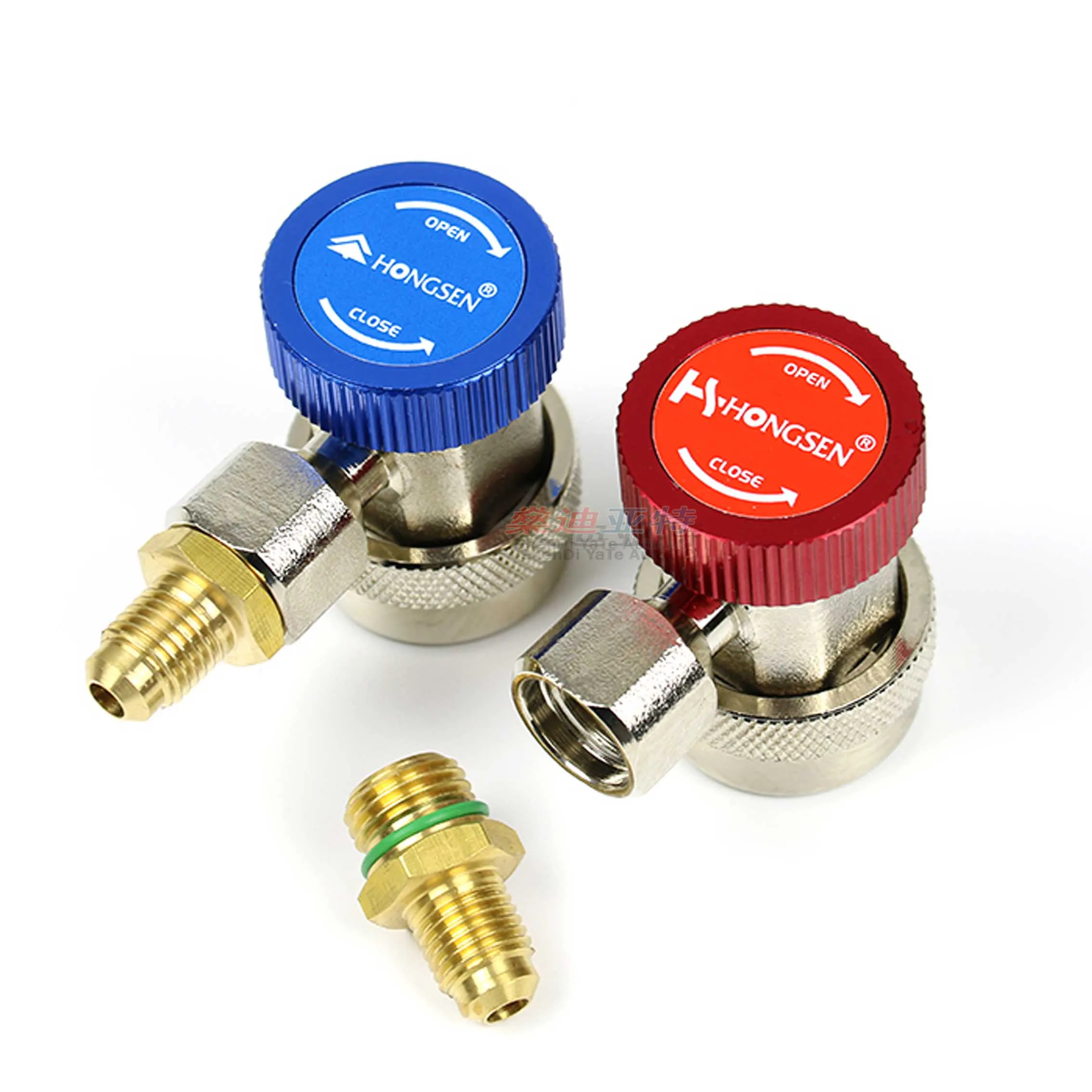 R134a 1/4 SAE H/L Auto Car Quick Coupler Connector Adapters For A/C Refrigerant Adjustable Manifold Gauge Set