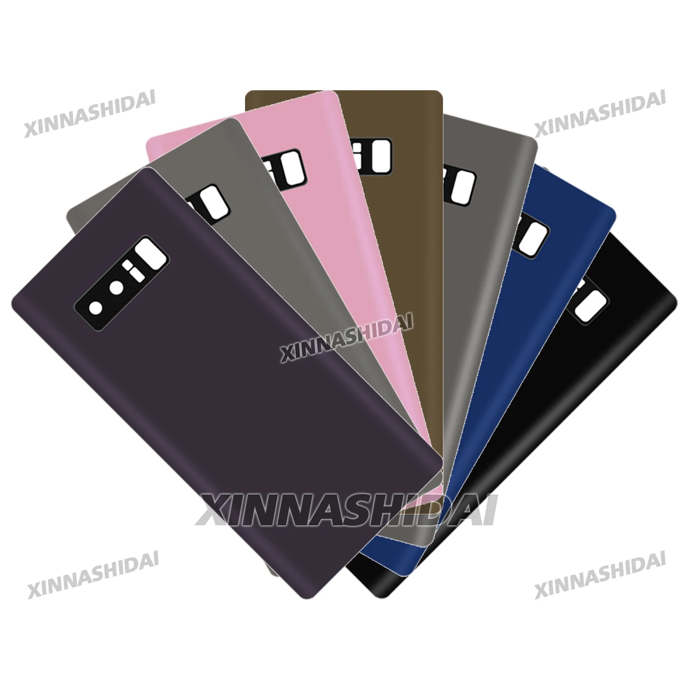 새 배터리 백 커버 삼성 갤럭시 노트 8 배터리 백 커버 유리 패널 후면 도어 배터리 하우징 케이스 접착제 교체용