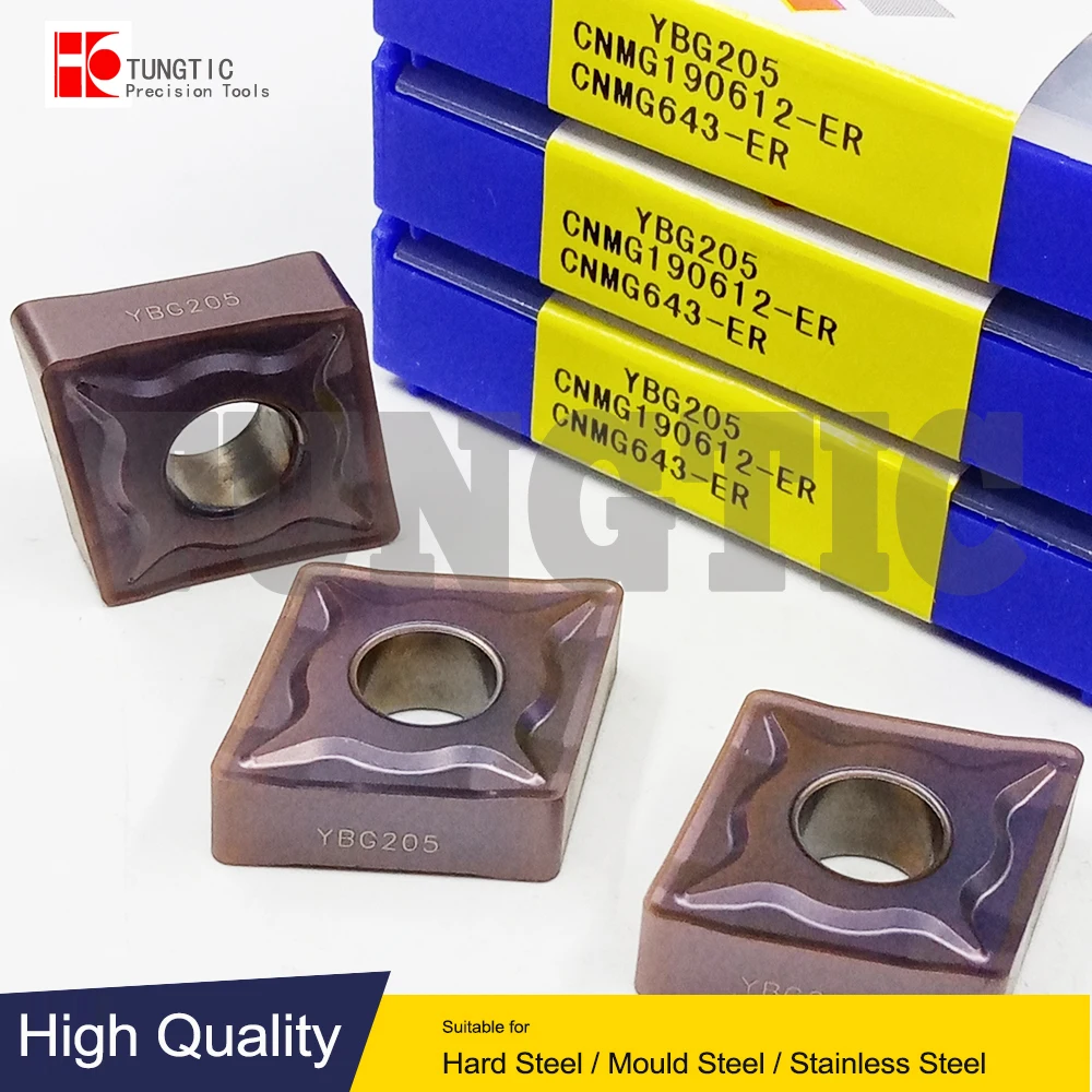 

CNMG190612-ER YBG205 Milling Cutter CNC Tools Insert Lathe Machining Tools Lathe Cutting Tool Metal Turning Tools CNMG 190612
