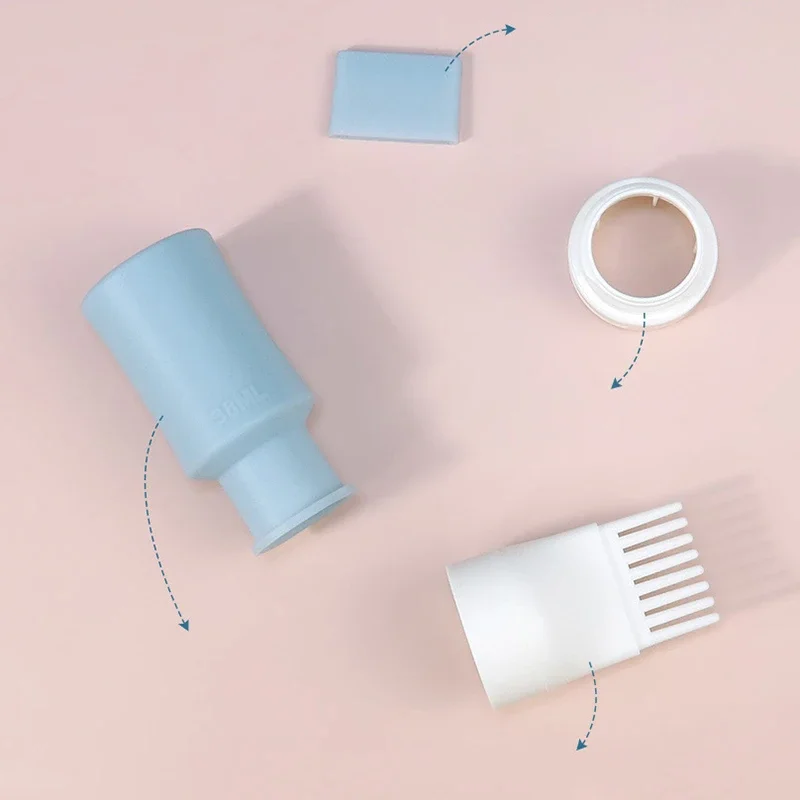 Hair Dye Applicator Bottles 38/60/80ml Plastic Dyeing Shampoo Bottle Oil Comb Brush Styling Tool