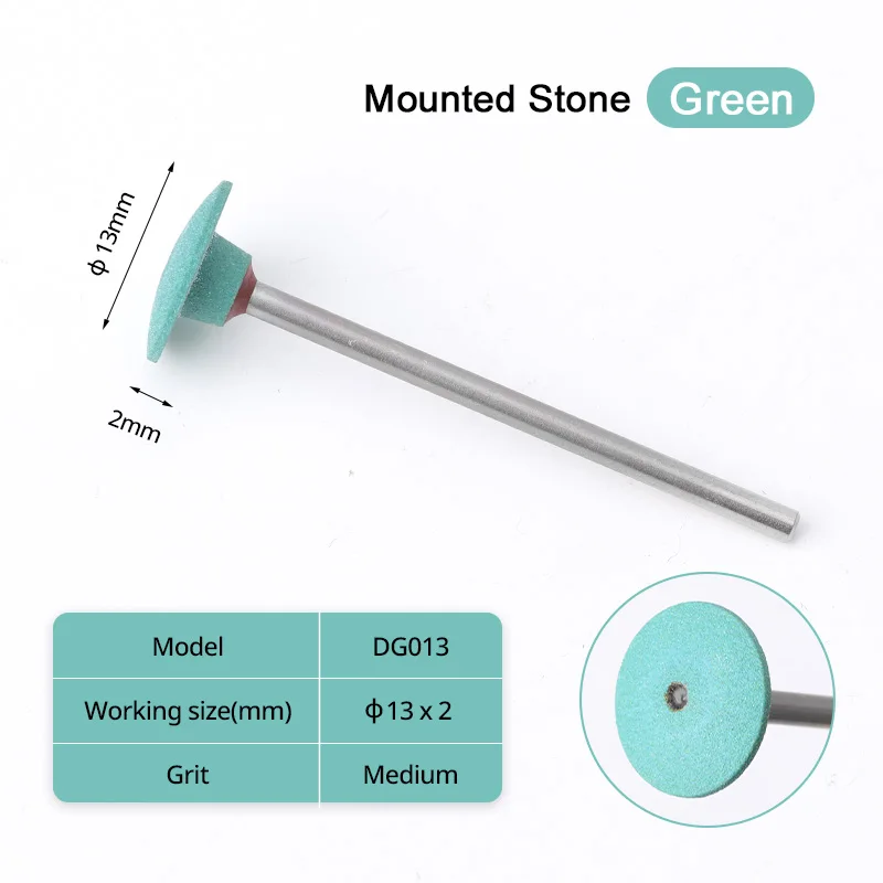 Dental Lab Mounted Finishing Points Polisher Green Mounted Stones All Sizes 1775