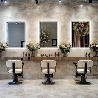 LUVODI Illuminate LED Backlight Bathroom Mirror Frameless Dimmable Defog Bath/Shower/Shaving Mirror 2