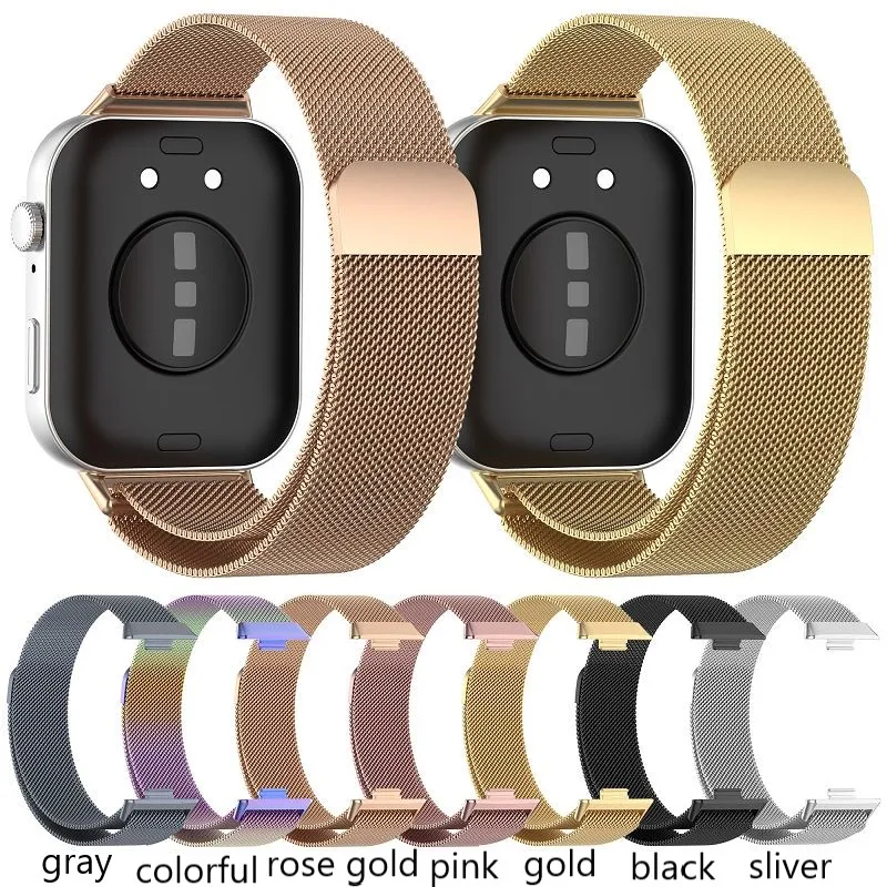 Magnetic Loop Straps for Huawei Watch Fit 3 WatchBands Stainless Steel Loop Magnetic Bracelets For Huawei Fit 3 Straps Wristband