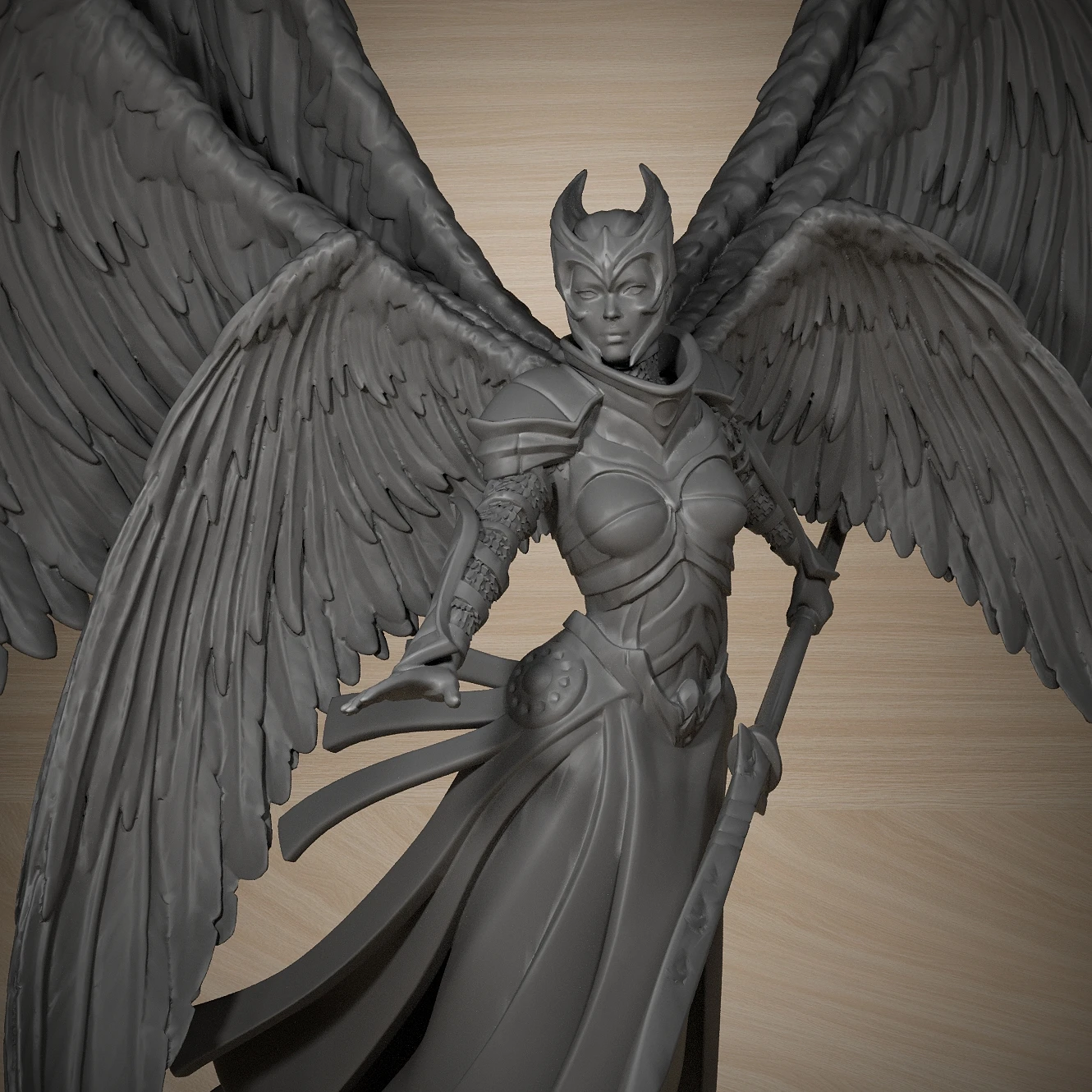 Angel Seraphin 25mm Tabletop Games Model Unpainted Miniatures For Tabletop Games And Role-playing Room Decorations 4